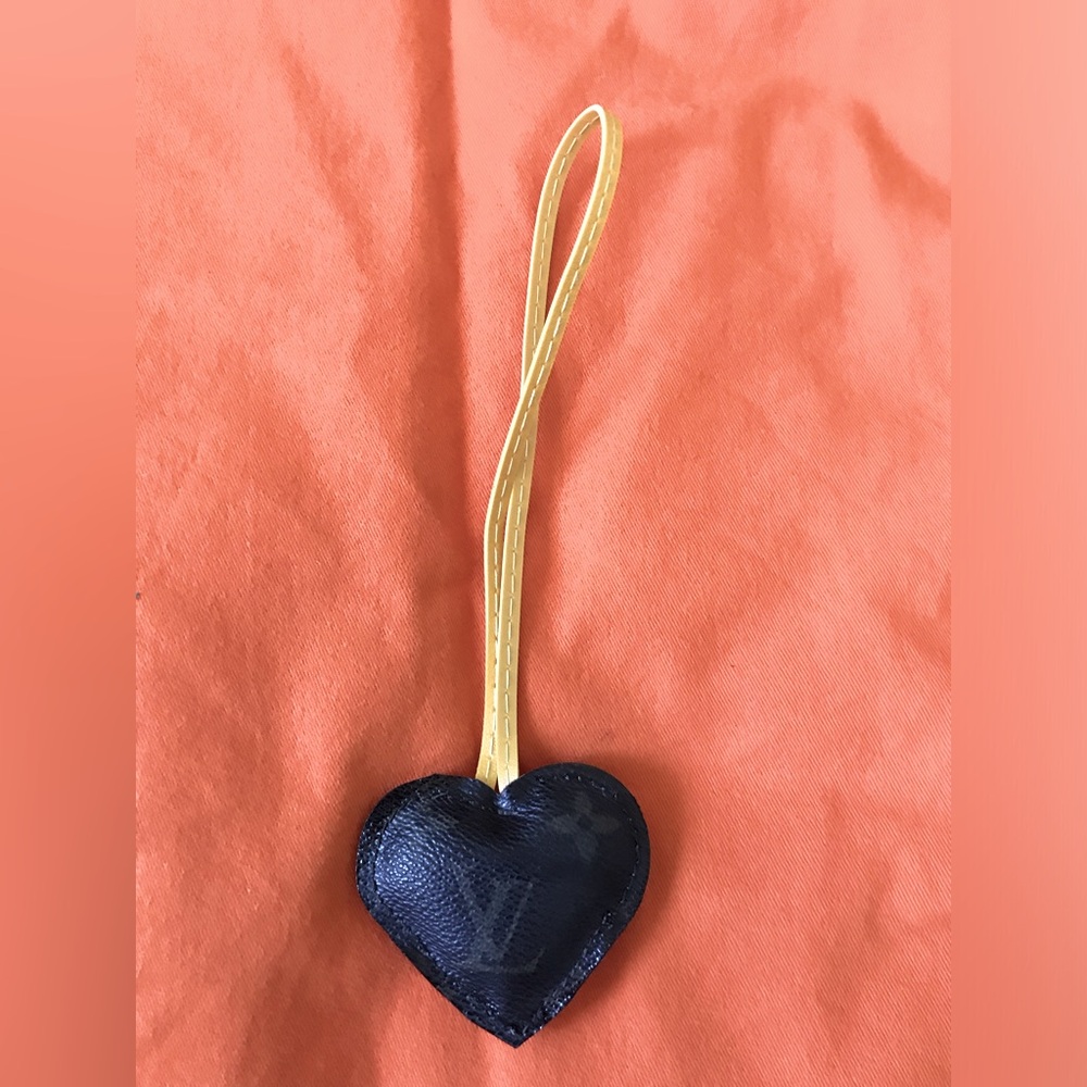 Up Cycle LV Mono Heart Bag Charm